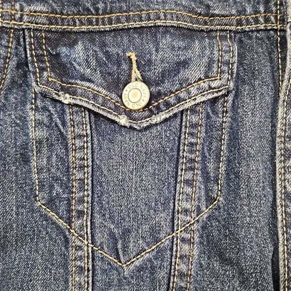 Denim Trucker Jean Jacket Old Navy Womens Size Small - Picture 7 of 8